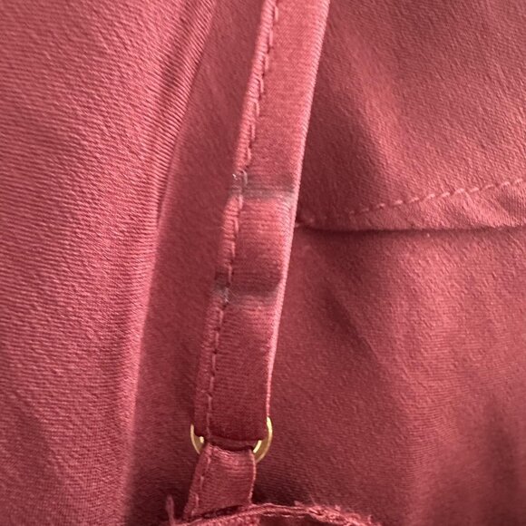 Victoria's Secret Camisole Womens M Burgundy Cropped Lace‎ Trim Satin Y2K 90s - Picture 5 of 10